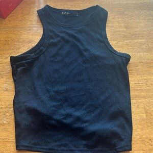 Black tank top